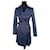 Stella Mc Cartney Manteau trench bleu pour femme Stella McCartney Soie Coton  ref.1328515