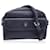 Emanuel Ungaro Ungaro Vintage Black Embossed Canvas Front Pocket Shoulder Bag Cloth  ref.1328596