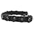 Fendi Vitello Dolce Flowerland Studded Shoulder Strap in Black Nappa Leather  ref.1328617