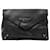 Balenciaga Papier Sight Clutch aus schwarzem Leder  ref.1328629