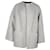 Hermès Collarless Short Coat in Grey Alpaca Wool  ref.1328675