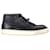 Lanvin Mid-Top Sneakers in Black Leather  ref.1328726