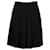 Prada Pleated A-Line Skirt in Black Wool  ref.1328732