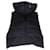Chanel Quilted Cropped Puffer Vest in Navy Blue Nylon  ref.1328756