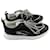 Blumarine leather sneakers Black White Fur  ref.1328941