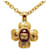 Collar con colgante Chanel CC Flower Gripoix Collar Metal En buen estado  ref.1328967