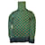 Haut à pois vintage Jean Paul Gaultier en laine verte avec pois jaunes Gris  ref.1329148