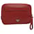 Saffiano PRADA Safiano leather Clutch Bag Red Auth ac2882  ref.1329218