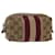 GUCCI GG Canvas Sherry Line Pouch Beige Wine Red 256636 auth 70306  ref.1329226