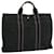 Hermès HERMES Fourre Tout MM Hand Bag Canvas Black Gray Auth ti1602 Grey Cloth  ref.1329281