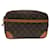 Louis Vuitton Monogram Compiegne 28 Clutch Bag M51845 LV Auth am6024 Cloth  ref.1329330