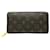 Louis Vuitton Portefeuille zippy Brown Cloth  ref.1329610