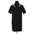 Sandro Black dress Polyester  ref.1329891