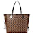 Louis Vuitton Damier Ebene Monogram Neverfull MM Shopper-Tasche Braun Leinwand  ref.1329969