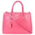 Prada Galleria-Handtasche aus Saffiano-Leder in Rosa Pink Leinwand  ref.1329974