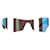 Balenciaga Reflective Shield Sonnenbrille aus blauem Kunststoff  ref.1330166