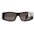 Óculos de sol Balenciaga com armação LED em poliamida preta Preto Nylon  ref.1330167