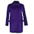 Prada Angora Long Coat aus violetter Wolle Lila  ref.1330178
