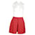 Alexander McQueen Box Pleat Mini Skirt in Red Cotton  ref.1330187