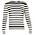 Streifen-Sweatshirt von Moncler aus marineblauer Baumwolle  ref.1330202