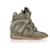 Isabel Marant Wedge Sneakers in Green Suede  ref.1330215