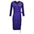 Autre Marque Robe portefeuille Diane Von Furstenberg en fibre de cellulose indigo Bleu  ref.1330220