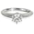 TIFFANY & CO. Solitaire Engagement Ring in  Platinum H VS1 0.58 ctw Silvery Metallic Metal  ref.1330231