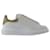 Oversized Sneakers - Alexander Mcqueen - Leather - White/Beige Pony-style calfskin  ref.1330265