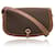 Gucci Vintage Brown Monogram Canvas Leather Flap Shoulder Bag Cloth  ref.1330283
