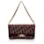 Christian Dior Vintage Burgundy Oblique Monogram Chain Shoulder Bag Dark red Cloth  ref.1330285