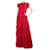 Needle & Thread Abito lungo a strati in rete con ricami floreali rossi - taglia UK 10 Rosso Nylon  ref.1330367