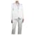 Autre Marque Chaqueta de esmoquin de verano blanca con textura - talla UK 8 Blanco Algodón  ref.1330369