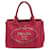 Prada Pink Small Canapa Logo Tote Cloth Cloth  ref.1330413