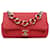 Chanel Red Small Lambskin Elegant Chain Single Flap Leather  ref.1330416