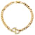 Dior Gold Logo Rhinestone Bracelet Golden Metal Gold-plated  ref.1330430