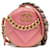 Chanel Pink 19 Round Lambskin Clutch With Chain Leather  ref.1330473