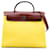 Hermès Yellow Toile Herbag Zip 31 Leather Cloth Pony-style calfskin Cloth  ref.1330478