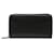 Fendi Black Micro FF Embossed Leather Zip Around Wallet Pony-style calfskin  ref.1330496