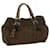 PRADA Hand Bag Nylon Brown Auth 70388  ref.1330725