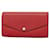 Louis Vuitton Zippy Rot Leder  ref.1330929