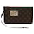 Louis Vuitton Neverfull Pouch Brown Cloth  ref.1331255