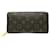 Louis Vuitton Portefeuille zippy Brown Cloth  ref.1331280