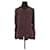 Fendi Silk wrap blouse Brown  ref.1331479