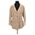 Sylvie Schimmel leather trim coat Beige  ref.1331486