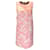 Autre Marque Dolce & Gabbana rosa / Blanquecino / plata / Vestido jacquard sin mangas metalizado dorado Poliéster  ref.1331519