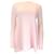 Autre Marque Alaia Light Pink Long Sleeved Viscose Knit Top  ref.1331530