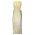 Autre Marque Comme des Garcons Robe ivoire sans manches en dentelle à œillets haut-bas Coton Écru  ref.1331551