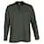 Loewe Monogram Jacquard Long-Sleeve Polo Shirt in Green Cotton  ref.1332018
