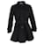 Prada Belted Short Coat in Black Nylon Cloth  ref.1332028