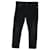 Saint Laurent Pantalon droit en velours côtelé en coton noir  ref.1332060